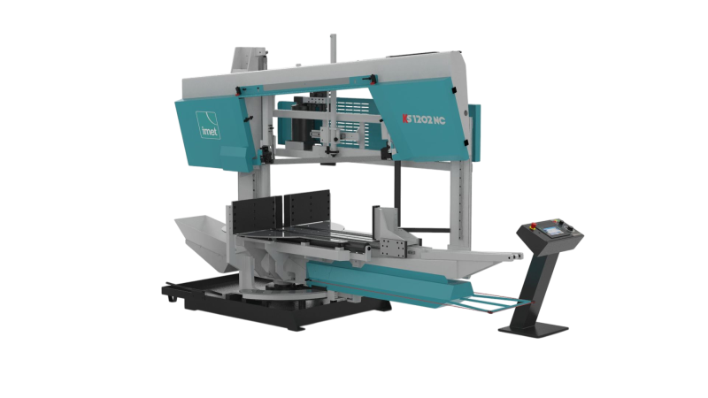 scie à ruban semi automatique KS IMET débit tubes profilés FHAMO France 