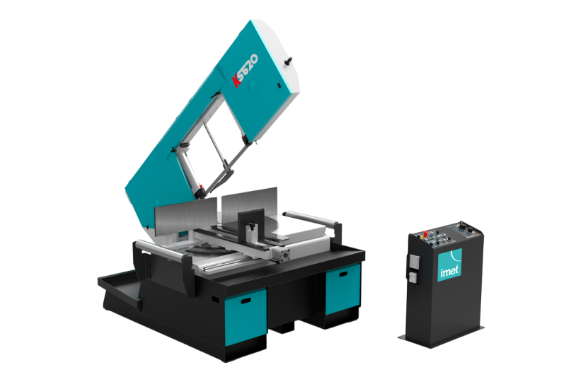 scie à ruban semi automatique KS grande production coupe tubes profiles IMET FHAMO France