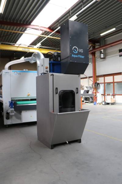 dépoussiéreur à voie humide eau poussières ébavurage VG MACHINES FHAMO France 