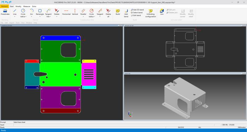 programmation processus pliage poinçon matrice HACOBEND PRO HACO FHAMO France