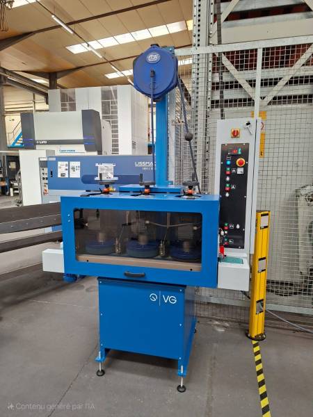 Ébavurage de précision : FHAMO installe une ébavureuse type C150 chez Couedic Madore Equipement, à Plément,