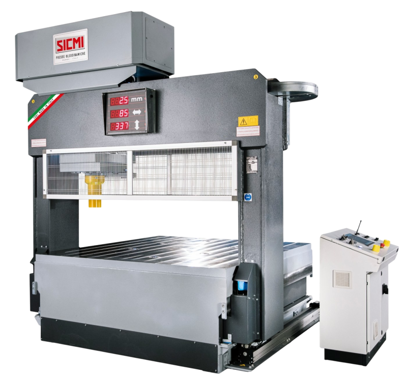 presse hydraulique électrique à dresser tôle redresser métaux déformation SICMI FHAMO France