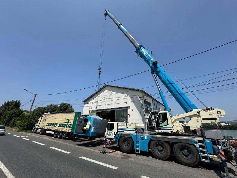 transport de la machine laser fibre HACO GS 3015 – 6KW à Saint-Germain-au-Mont-d'Or