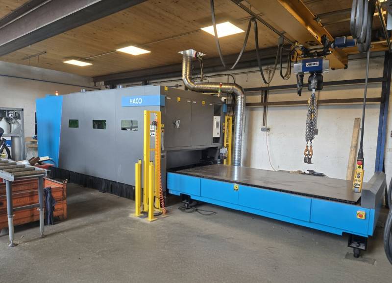 mise en service machine de découpe laser fibre HACO GS 3015 – 6KW à Saint-Germain-au-Mont-d'Or