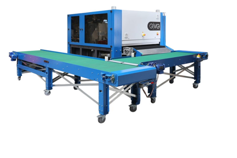 système de retour de pièces découpe laser processus ébavurage VG MACHINES FHAMO Bordeaux France 